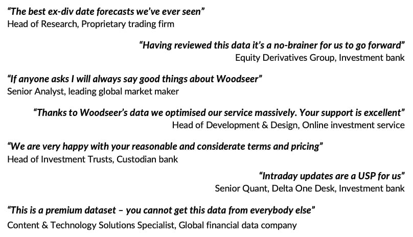 Woodseer client testimonials